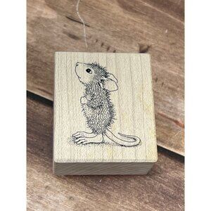 1999 HOUSE MOUSE C350 FRIEND FROM THE LEFT WOOD / RUBBER STAMP BY STAMPA ROSA